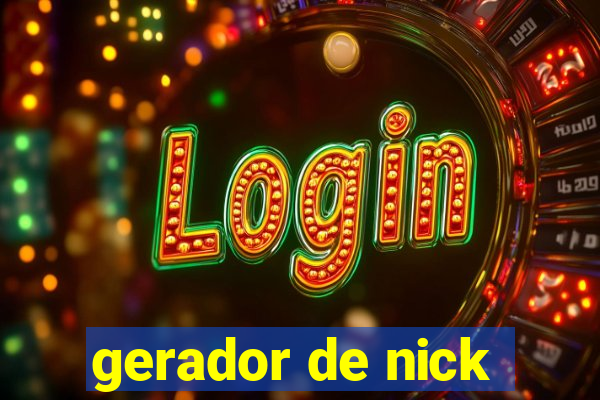 gerador de nick